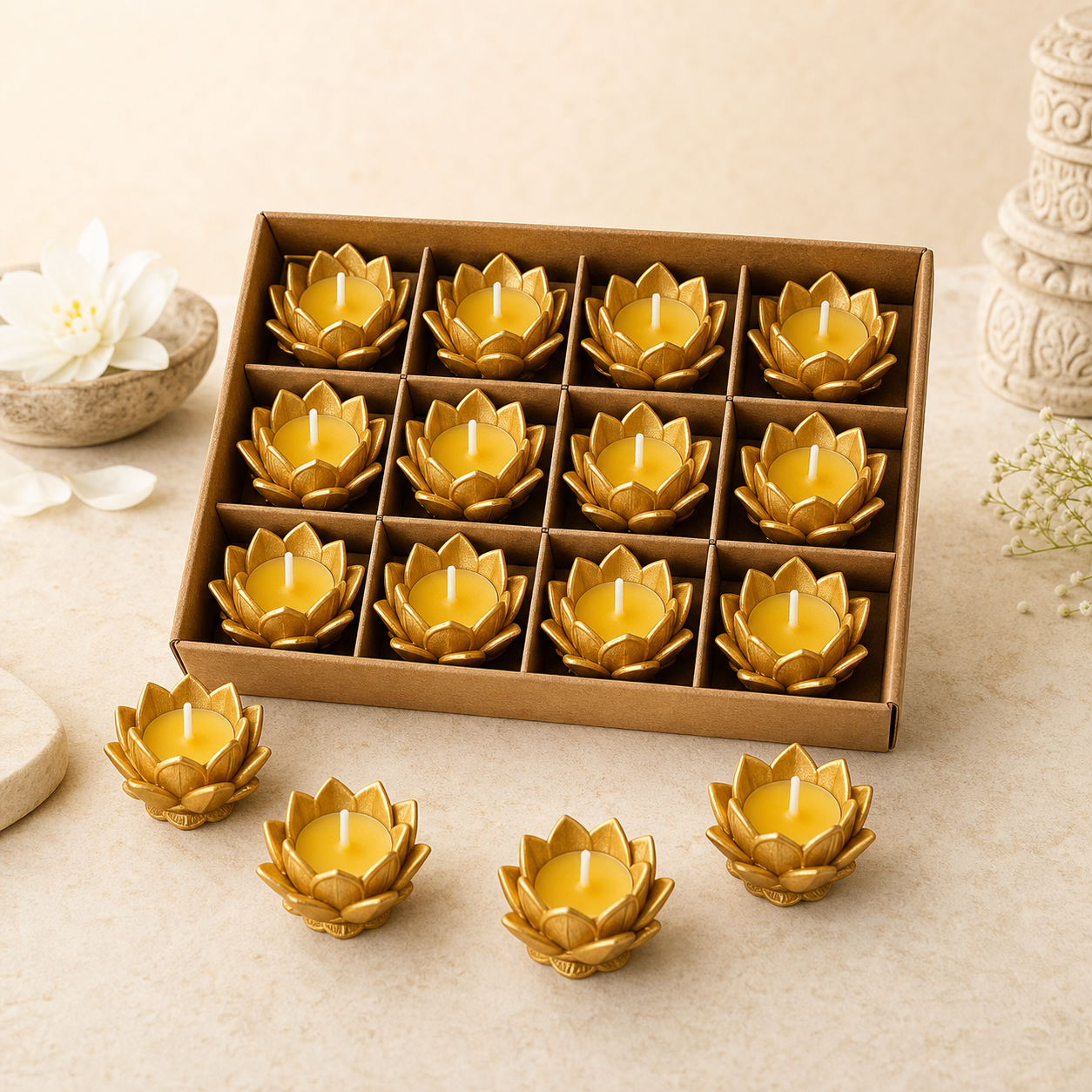 莲花酥油灯